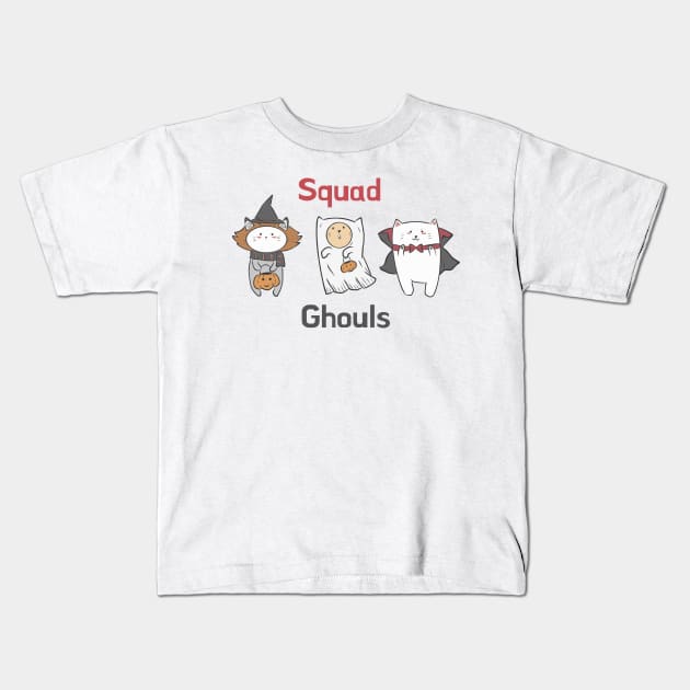 Squad Ghouls Kids T-Shirt by RandomAlice